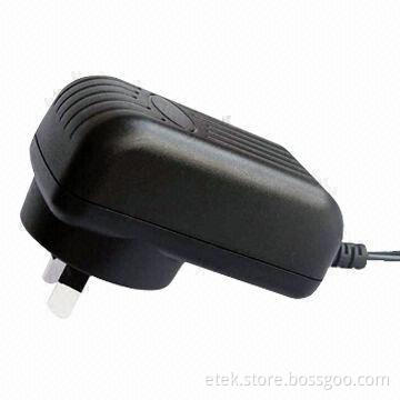 12W AC/DC AU Switching Power Adapter with Australian AC Plug and 0.25A Input Current
